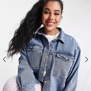 ASOS Curve Oversized Denim Shacket US18